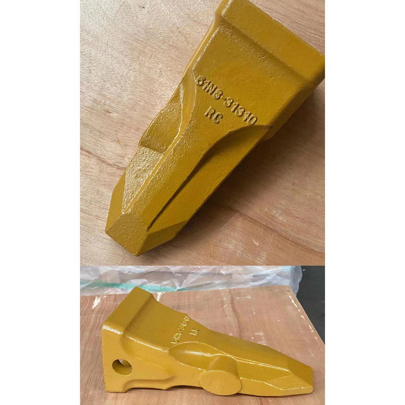  Bucket Teeth 61N831310RC for Excavator Ripper Bucket Tooth Alloy Steel Rock Chisel for Mining
